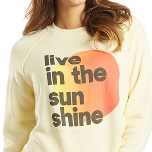 Spiritual Gangster Yellow Sweatshirt with Graphic Print